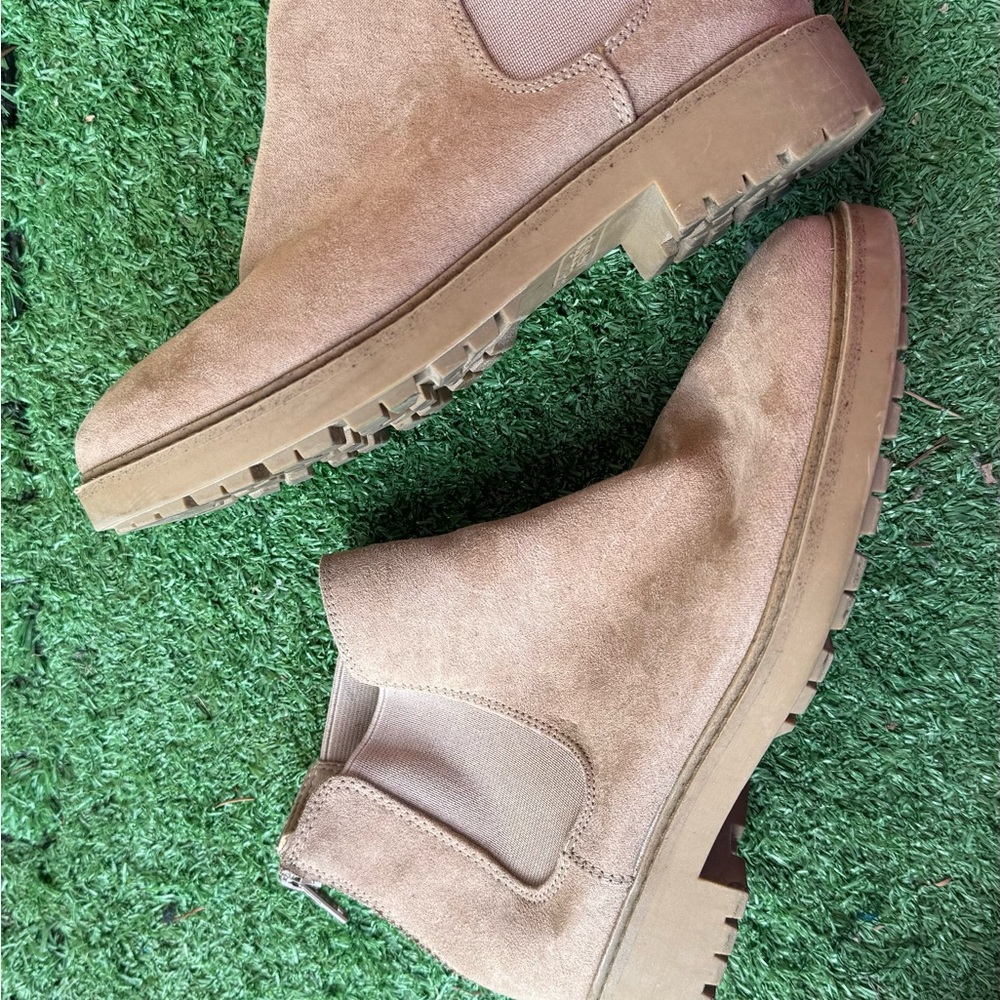 Tan Suede Ankle Boots